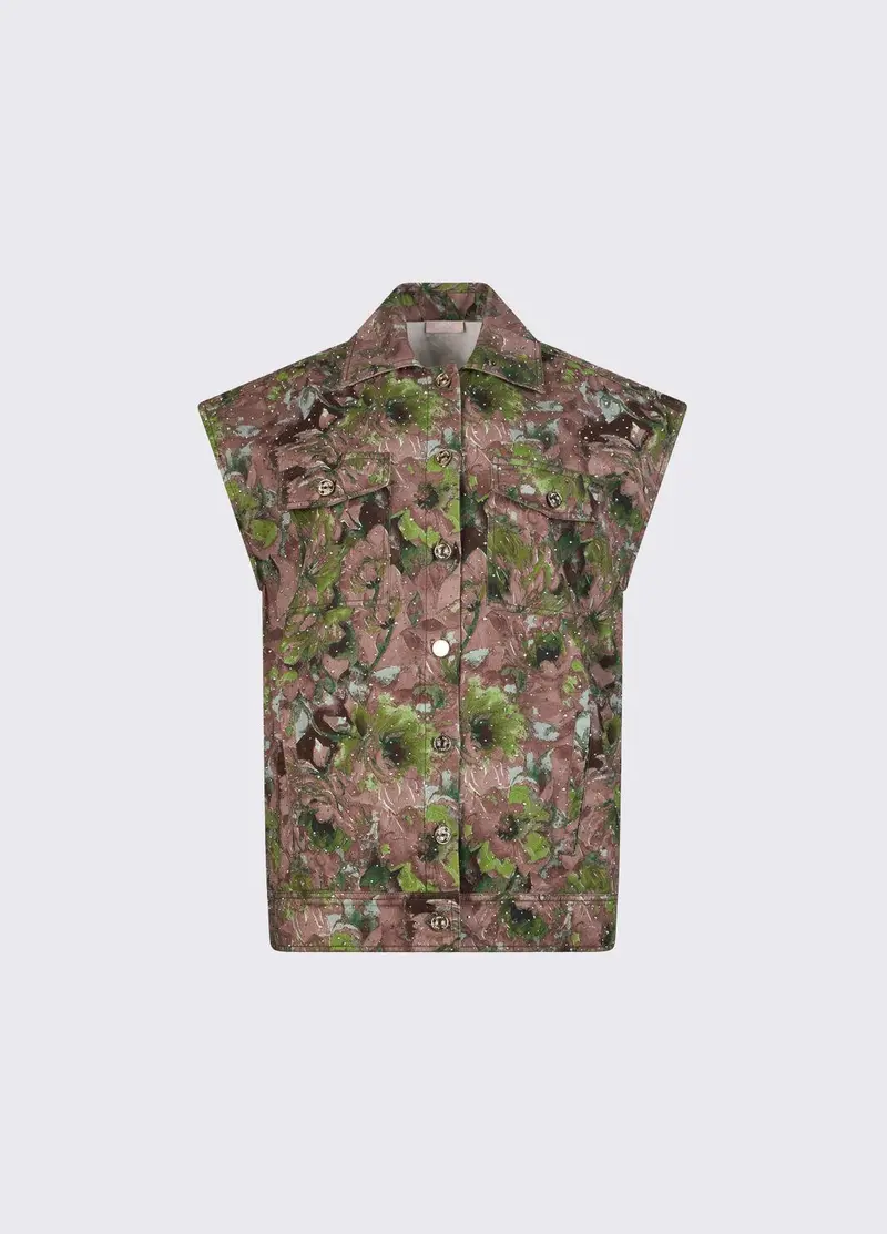 Gilet con stampa