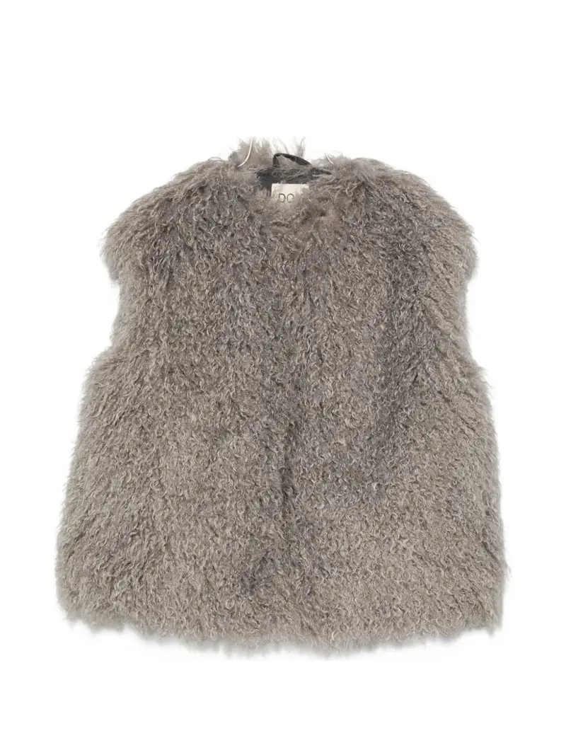 Gilet grigio topo per bambina