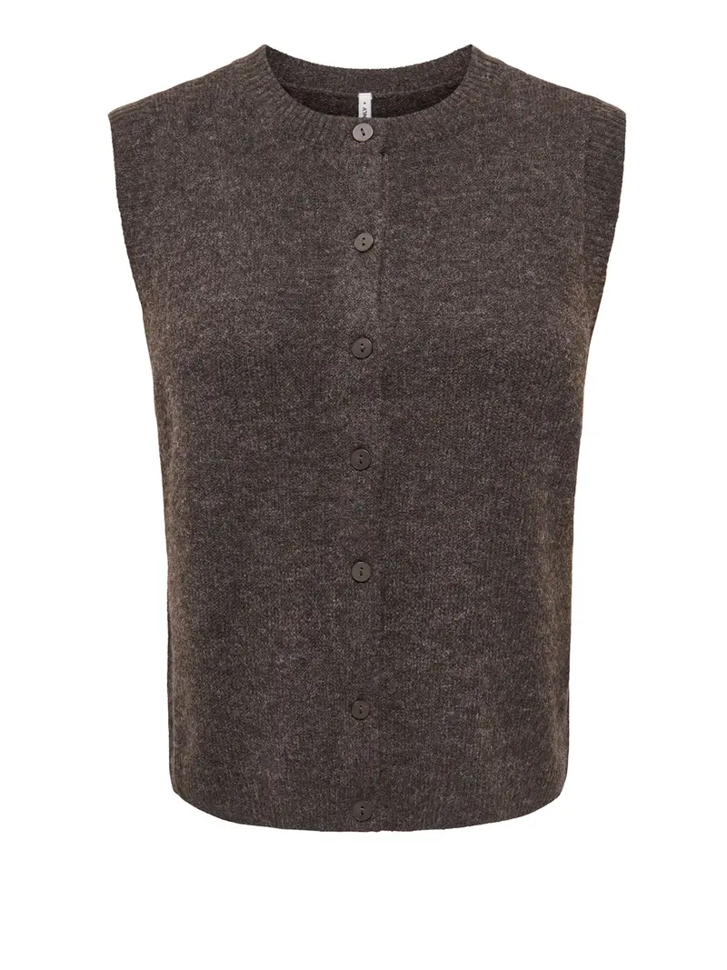 Gilet Only Onlolivia Sl Button - Grigio
