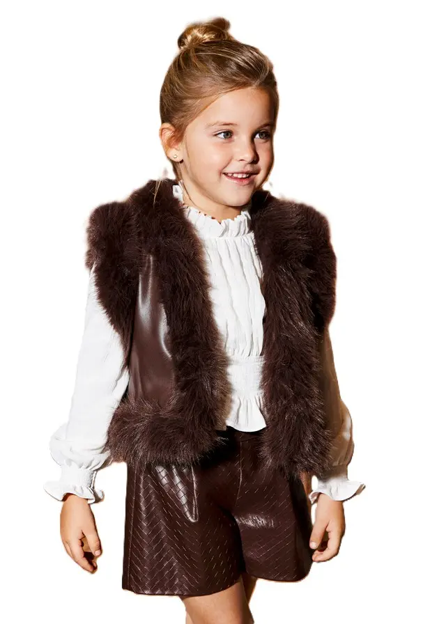 Gilet tartufo per bambina