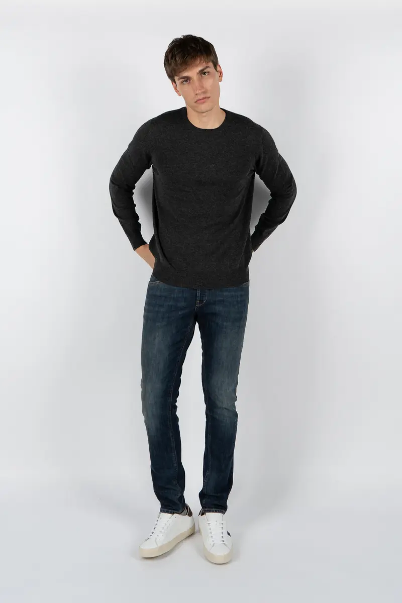 Girocollo in misto cashmere