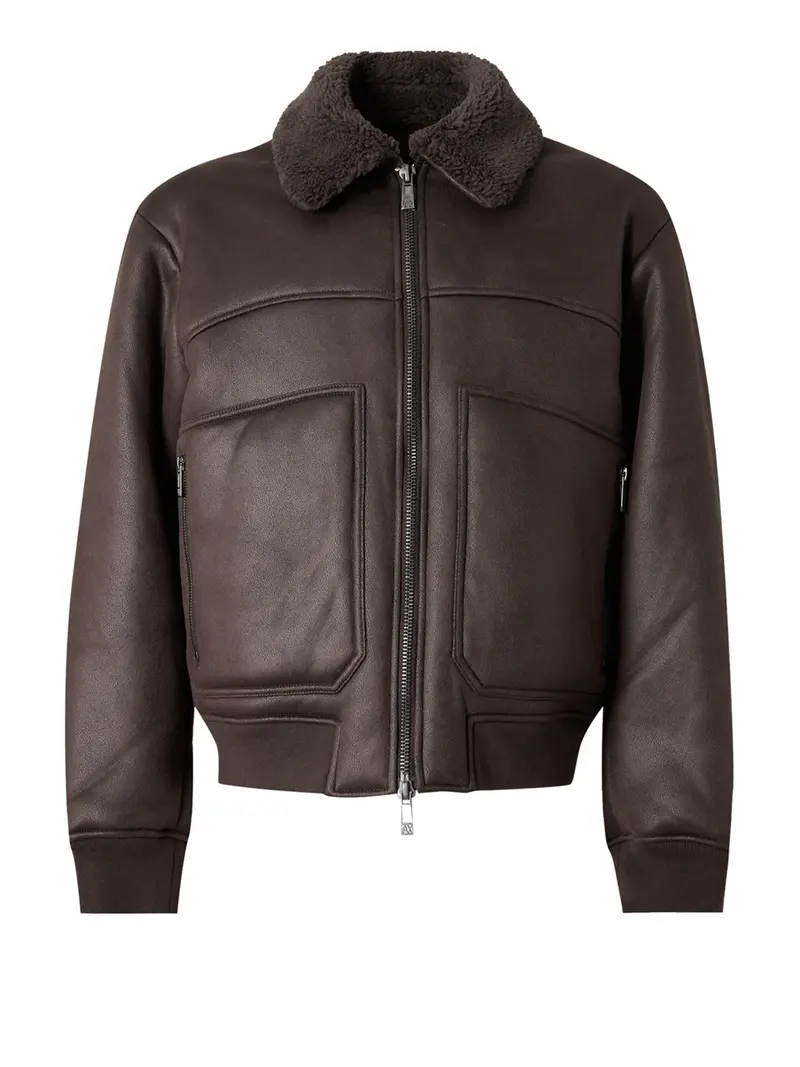 Giubbino Blouson Vestibilità Regolare - Marrone