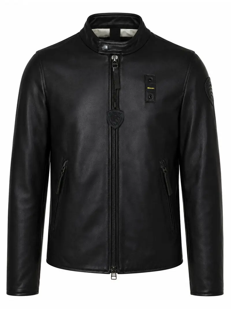 Giubbino Di Pelle Blauer Ripley - Nero