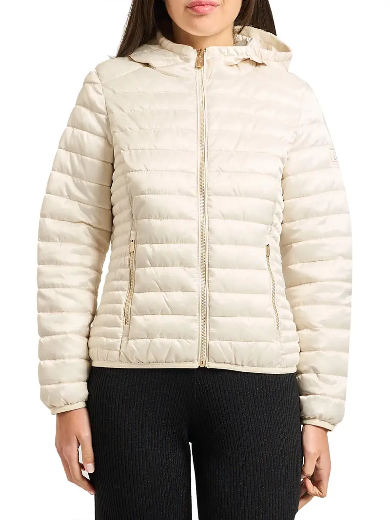Giubbino Trapuntato Con Cappuccio Yes Zee - Beige
