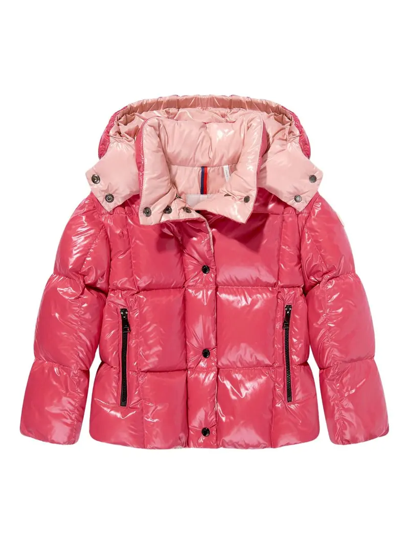Giubbotto rosa lucida per bambina