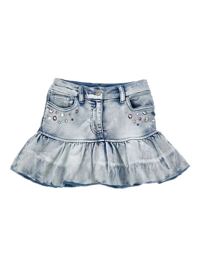 Gonna azzurro chiaro per bambina