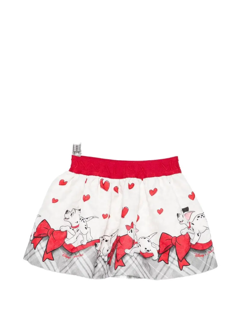 Gonna bianca/rossa per neonata
