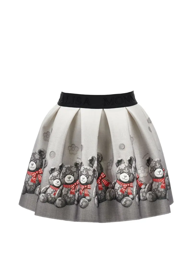 Gonna bianco/grigio per bambina