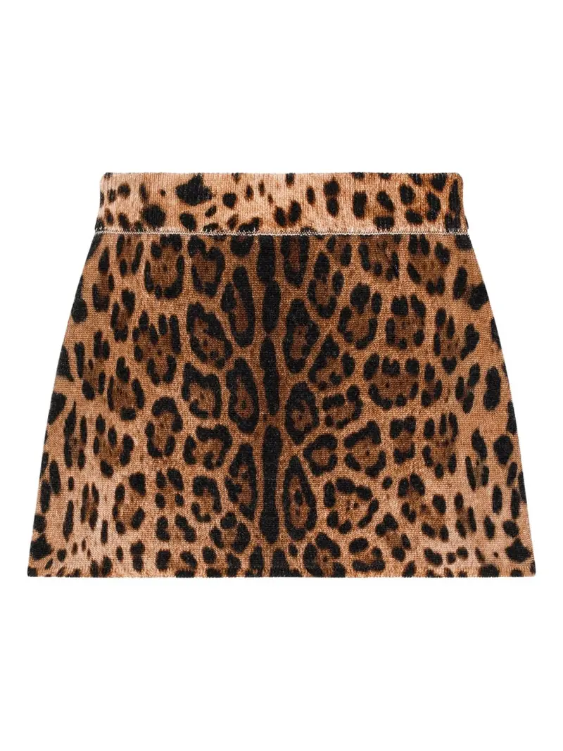 Gonna leopardata per bambina
