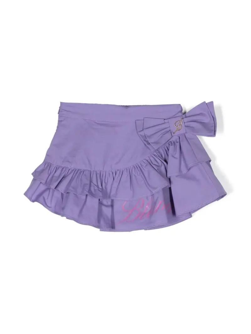Gonna lilla per neonata con logo