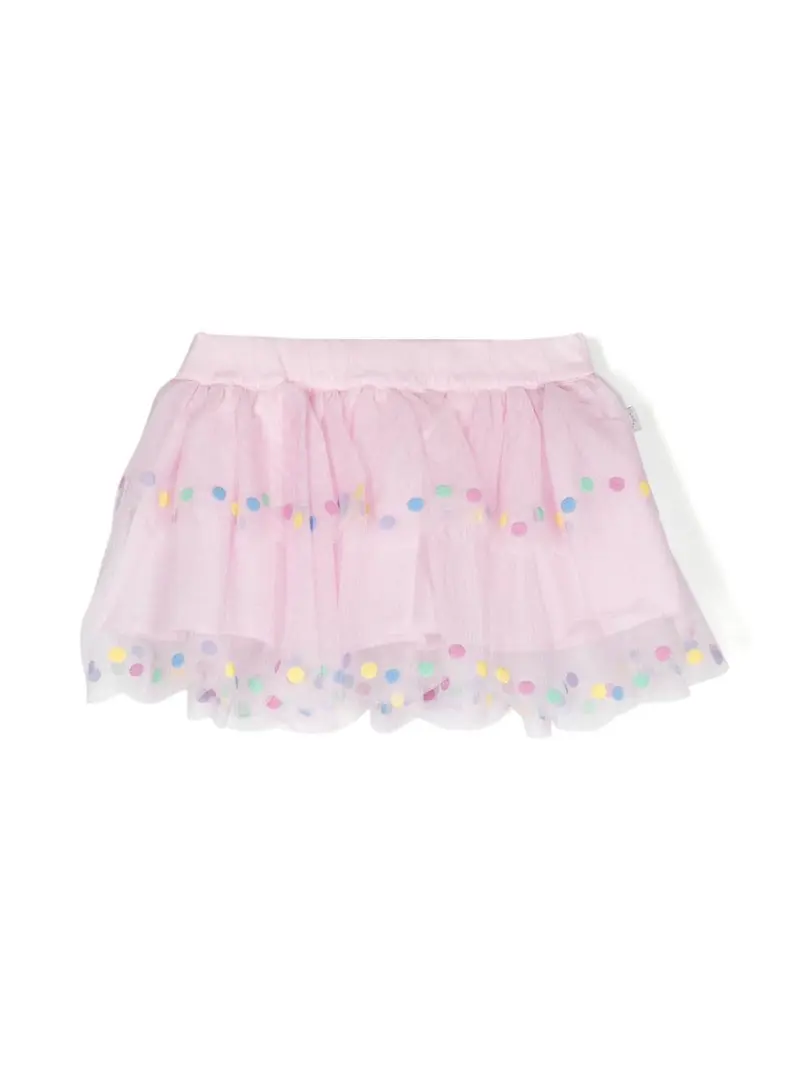 Gonna rosa per neonato in tulle