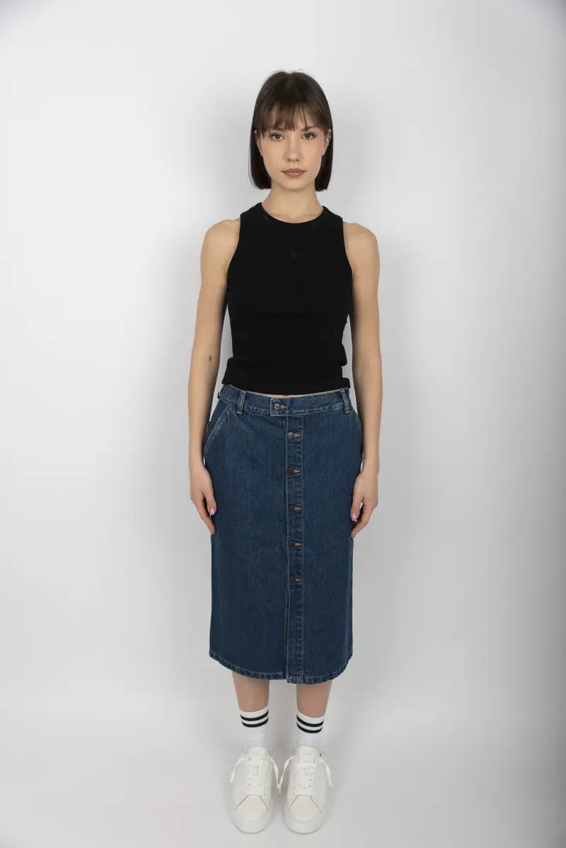 Gonna Women's Colby Skirt blue stone washed