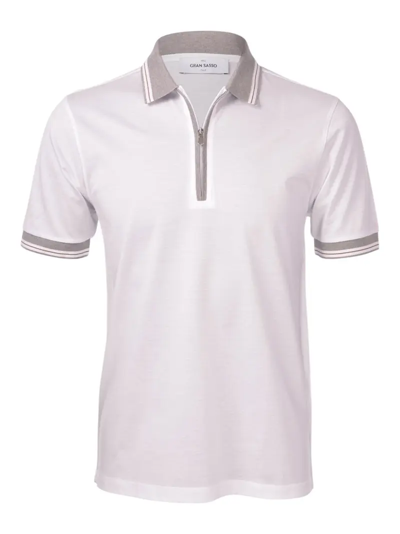 GRAN SASSO Polo Uomo  60147/74219 001 Bianco