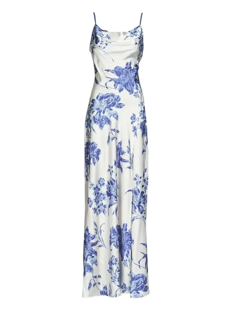 GUESS Abito Donna ADLE LACE NECKLINE LONG DRESS W5GK10 WF1T2 P7WQ Bianco