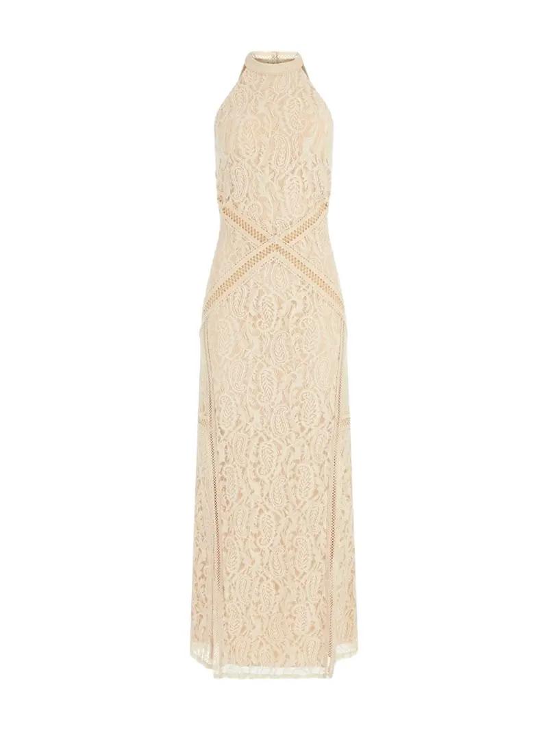 GUESS Abito Donna New Liza Dress W4GK20 KC760 G1M5 Beige