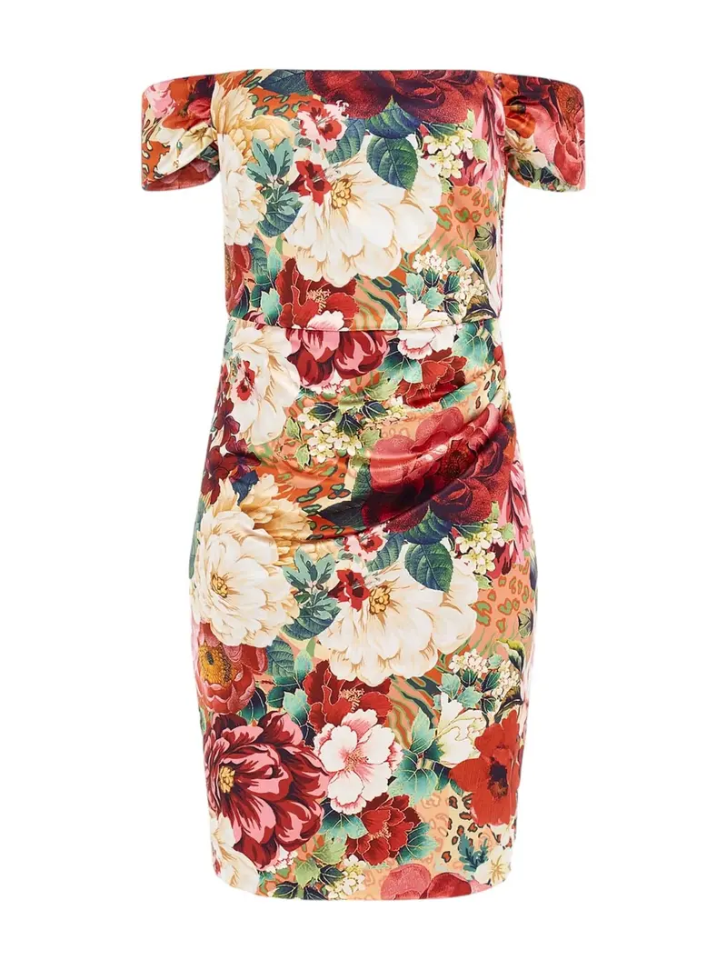 GUESS Abito Donna Off Shoulder Camila W4RK62 KBSQ0 P32Y Multicolore