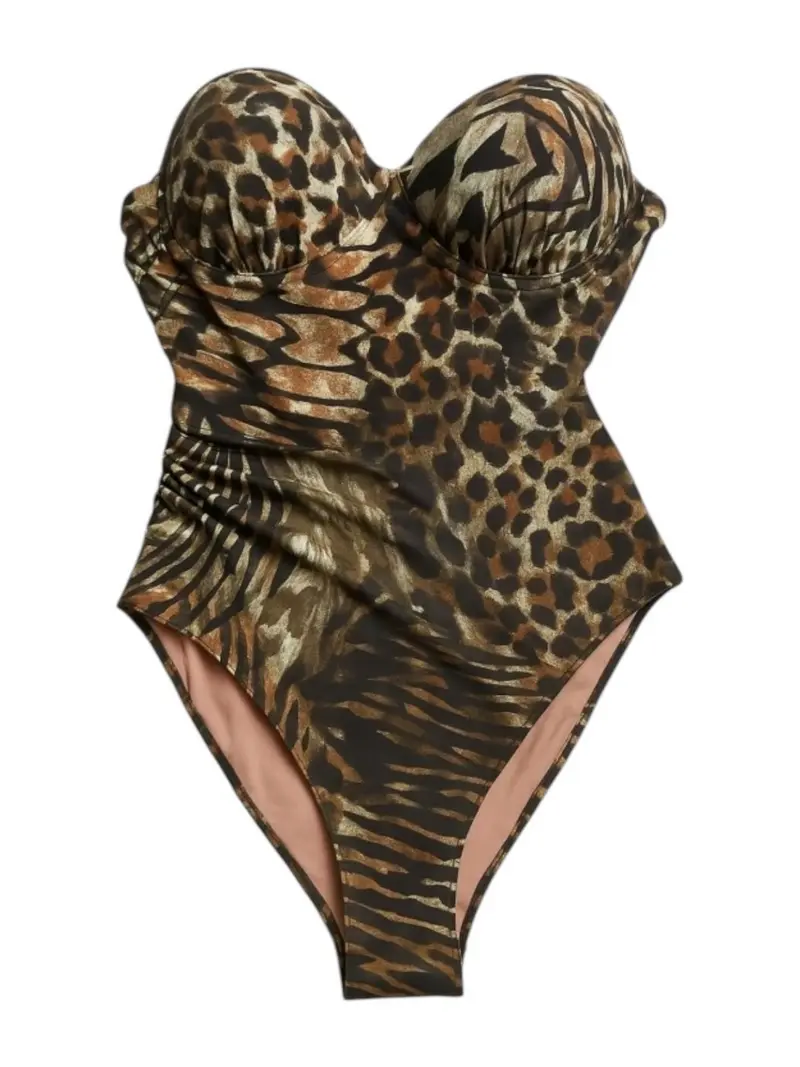 GUESS BEACHWEAR Costume da bagno Donna  E5GJ09 KCRJ2 P1LI BUTTERFLY LEOPARD AO