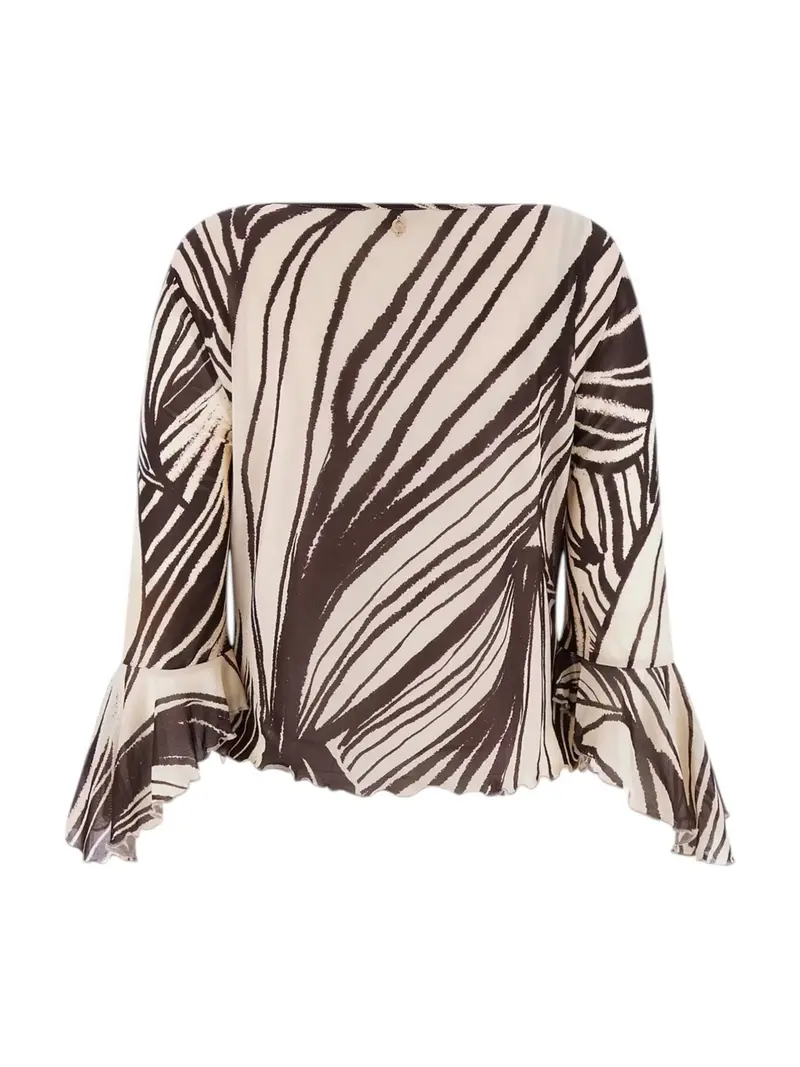 GUESS Blusa Donna 3/4 SL SERAFINA MESH TOP W6GP16 K2944 PMIC WILD ESCAPE PRINT