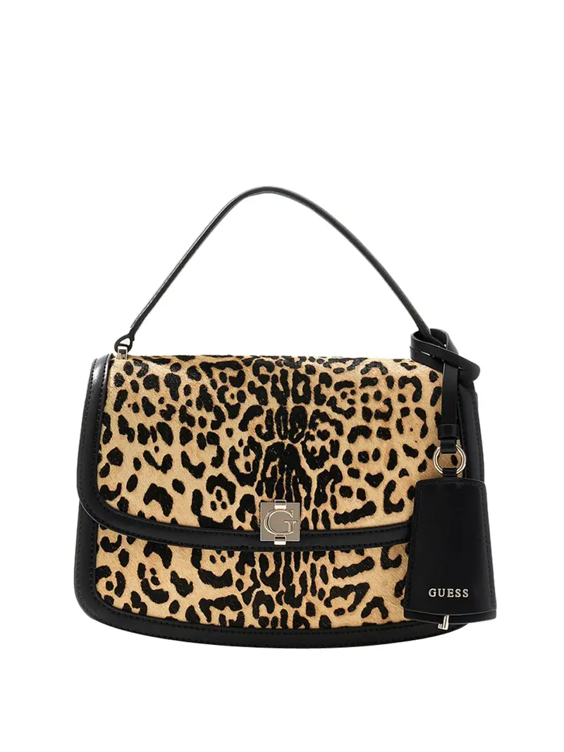 Guess Borsa A Mano Audrey Convertible - Leopard