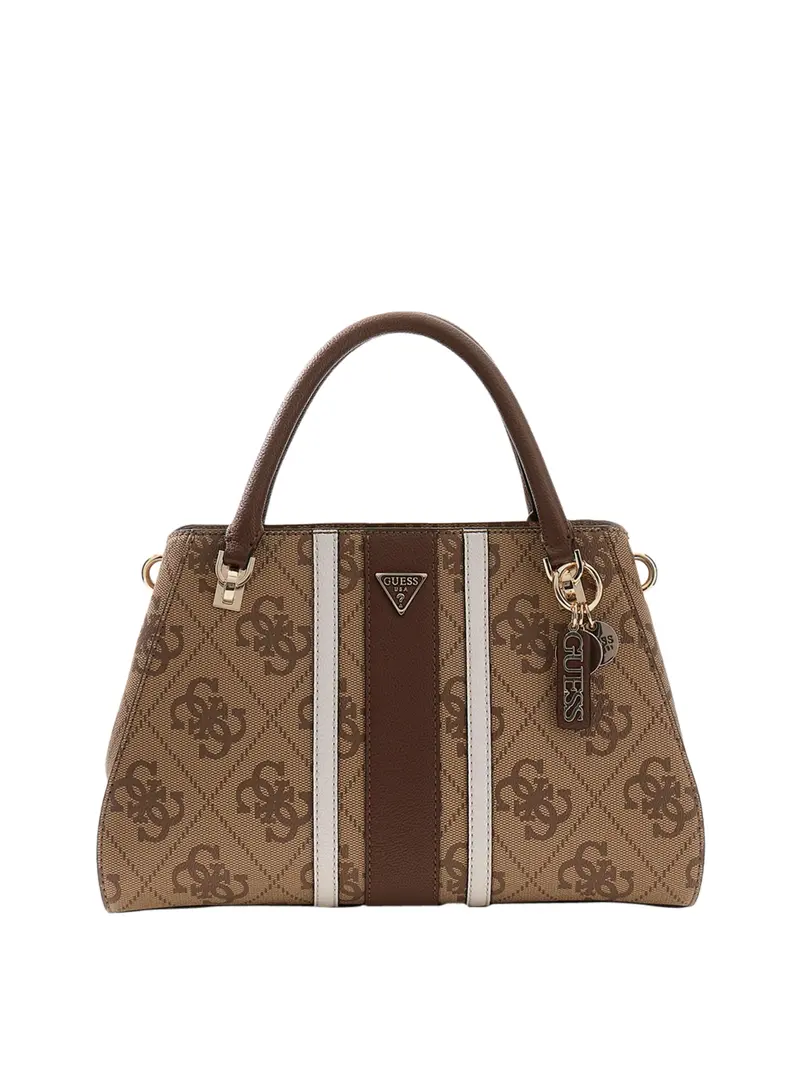 Guess Borsa A Mano Noelle Con Logo Brown