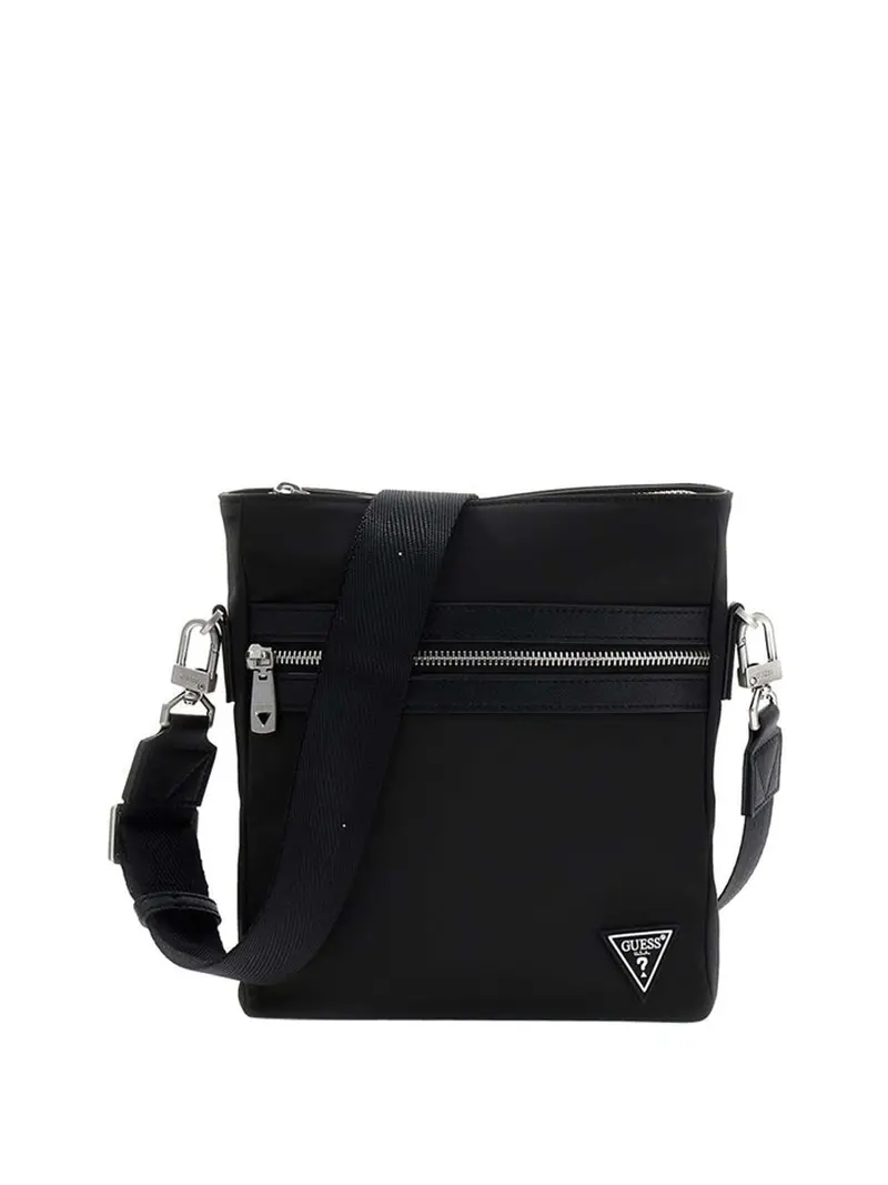 Guess Borsa A Tracolla Berlin Crossbody Flat - Nero