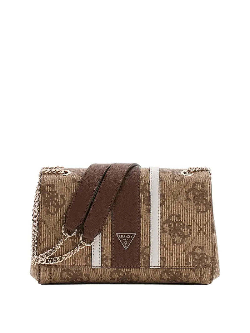 Guess Borsa A Tracolla Con Logo Noelle - Brown