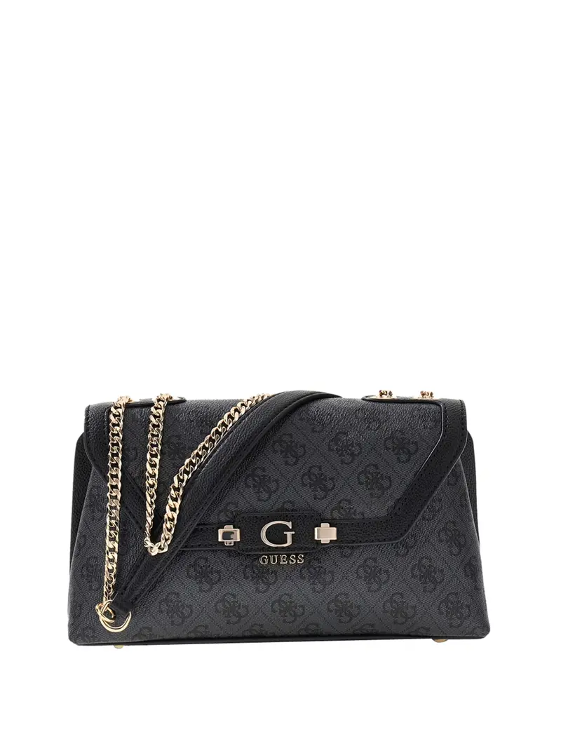 Guess Borsa A Tracolla Lindsey Convertible - Coal