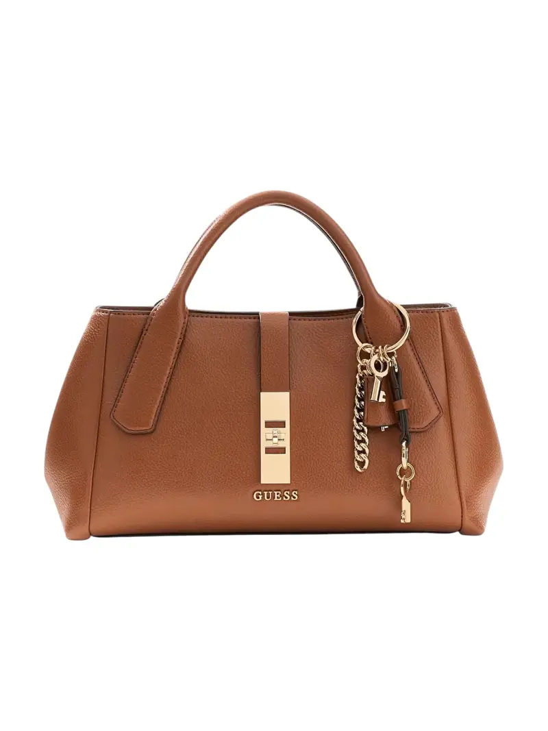 GUESS Borsa Donna BROOKE HIGH SOCIETY SATCHEL HWBG98 97060 COG COGNAC