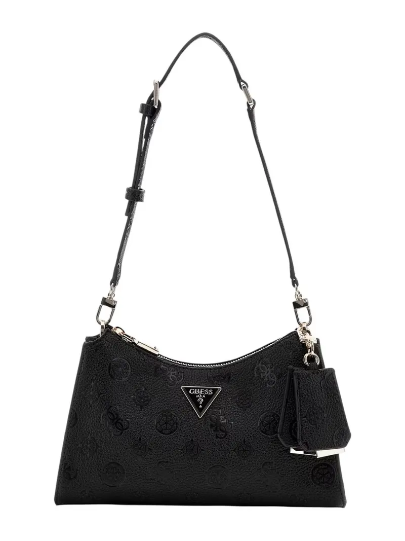 GUESS Borsa Donna CRESIDIA II TOP ZIP SHLDR BAG HWPD98 88180 BLO BLACK LOGO
