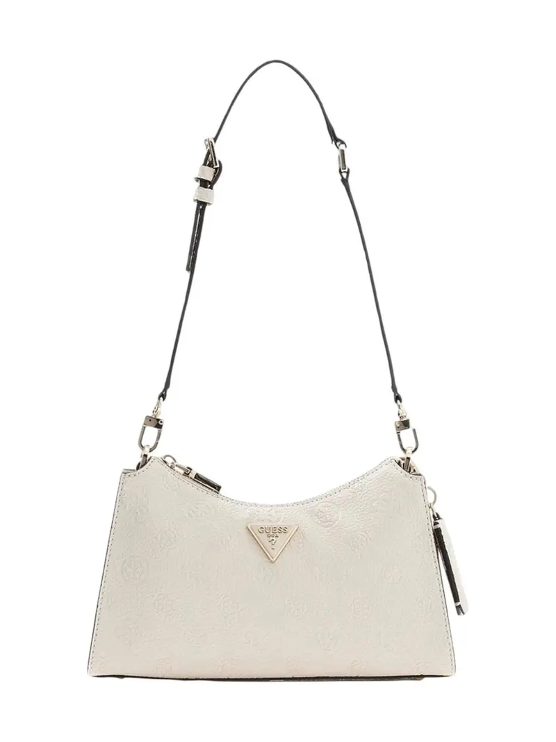 GUESS Borsa Donna CRESIDIA II TOP ZIP SHLDR BAG HWPD98 88180 OFL OFF WHITE LOGO