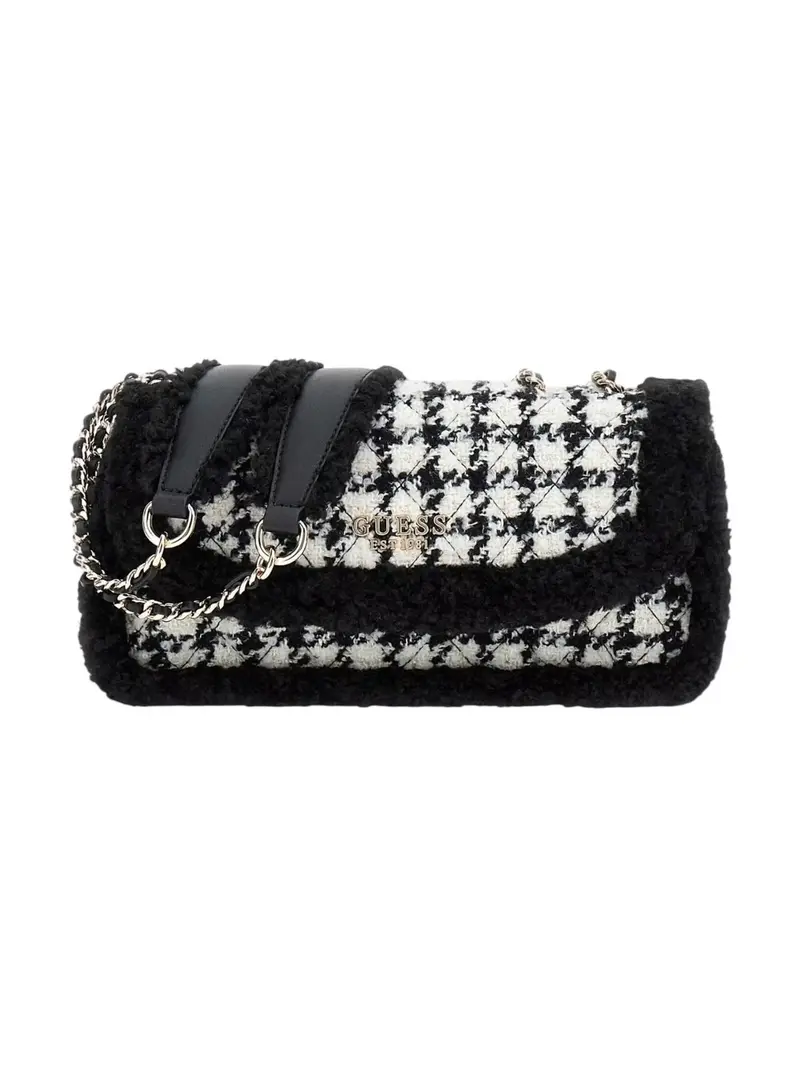 GUESS Borsa Donna CRISTI CONVERTIBLE XBODY FLAP HWQT81 39210 BML BLACK MULTI