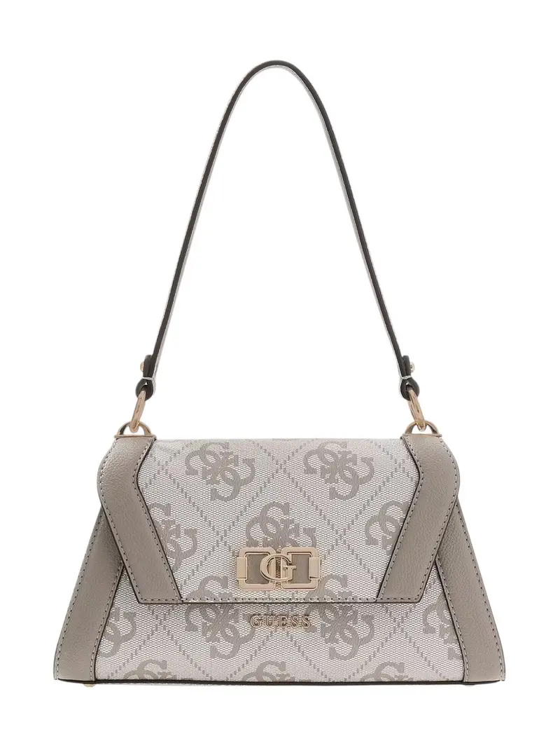 GUESS Borsa Donna KARNILLA LOGO FLAP SHLDR BAG HWOS99 01190 DKO DARK TAUPE LOGO