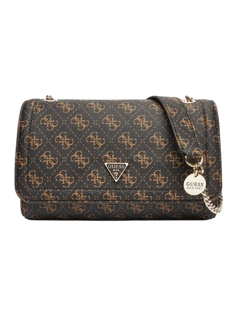 GUESS Borsa Donna NOELLE II CNVRTBLE XBODY FLAP HWQG96 72210 BNL BROWN LOGO