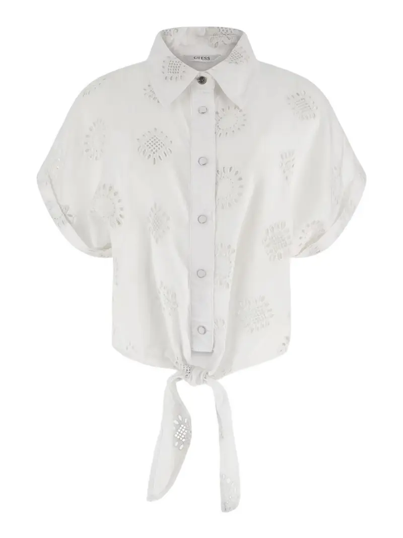 GUESS Camicia Donna Brigitte Shirt W4GH34 WG822 F0E1 Bianco