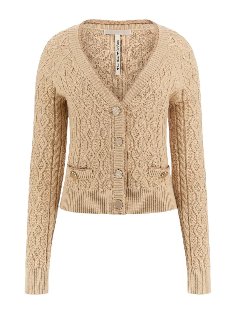 GUESS Cardigan Donna ISABELLE LS VN CARDI SWTR W4YR22 Z37L1 G1L7 Marrone