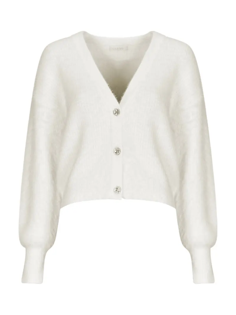 GUESS Cardigan Donna KEYLA LS VN CARDI SWTR W4BR27 Z3BH0 G012 Bianco