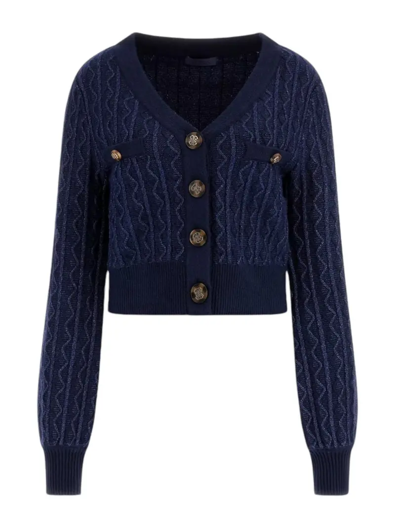 GUESS Cardigan Donna TIFFANY LS VN CARDI SWTR W4BR0F Z3K40 FB84 Blu