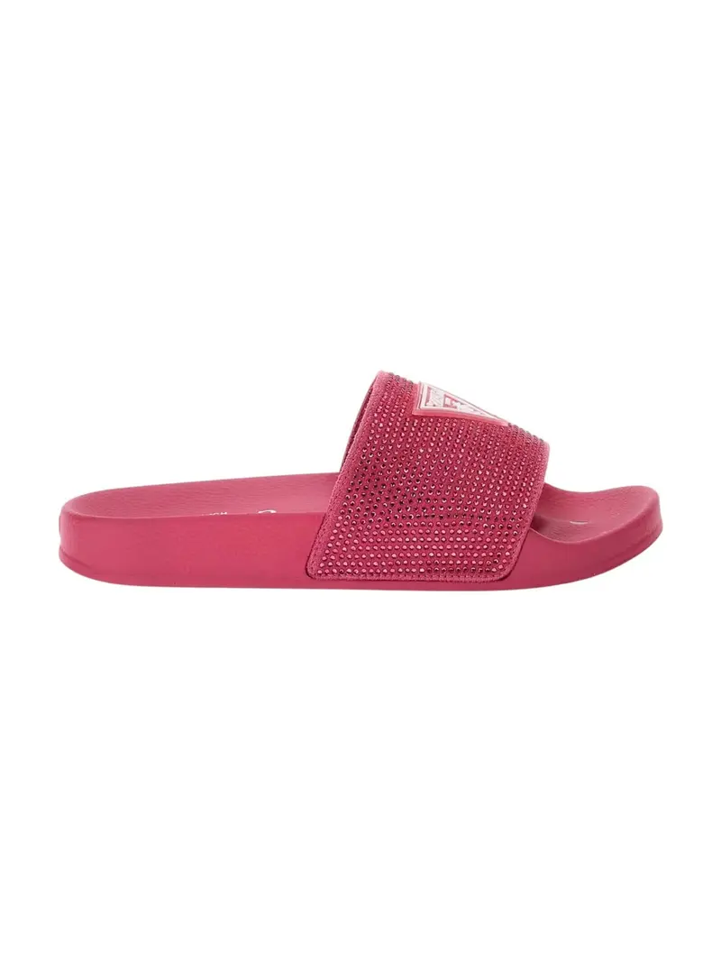 GUESS Ciabatta Donna BEACH SLIPPERS STRASS E4GZ25 BB00F G4D6 Rosa