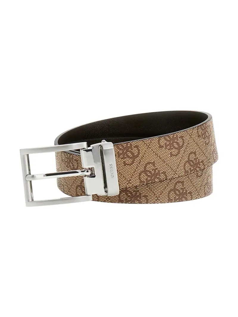 GUESS Cintura Uomo BUCAREST REV & ADJ BT H35 BMBCLO P5135 BBO BEIGE BROWN