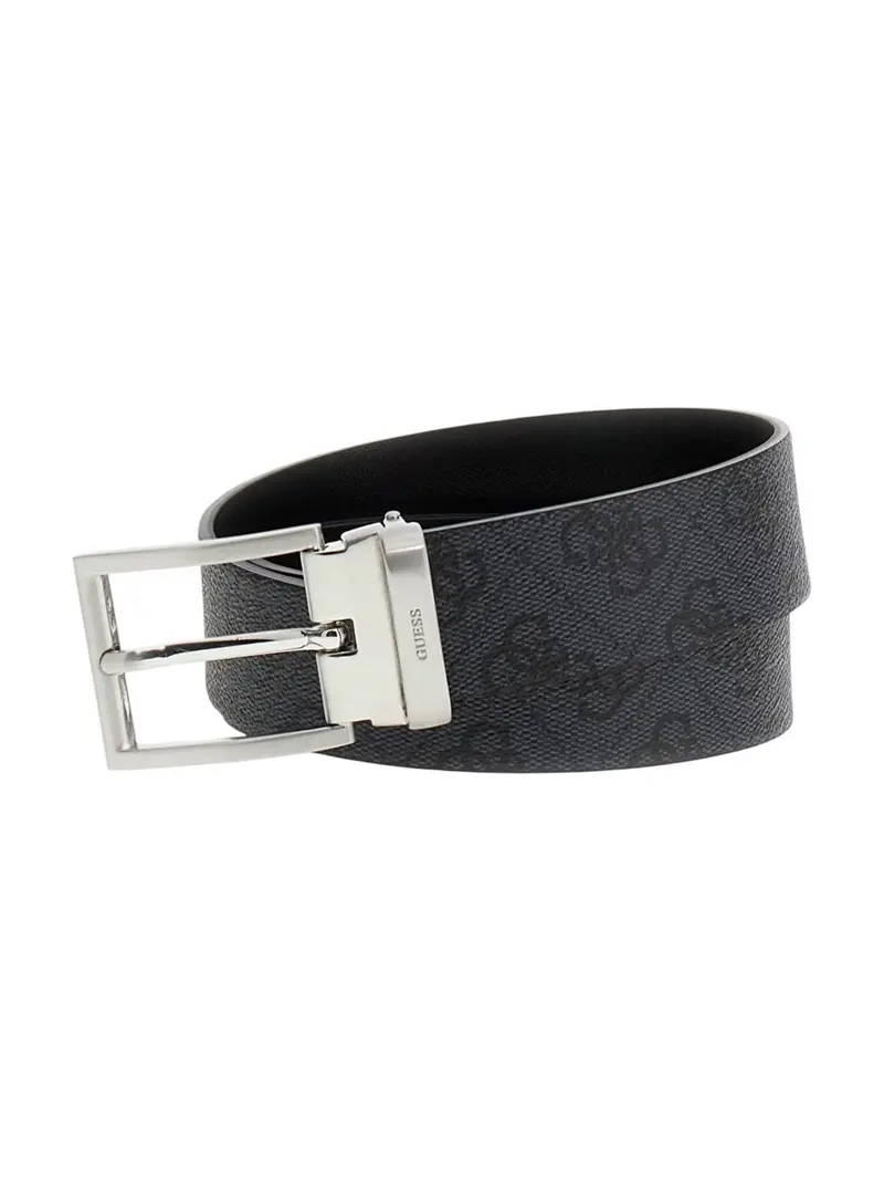 GUESS Cintura Uomo BUCAREST REV & ADJ BT H35 BMBCLO P5135 BLA BLACK