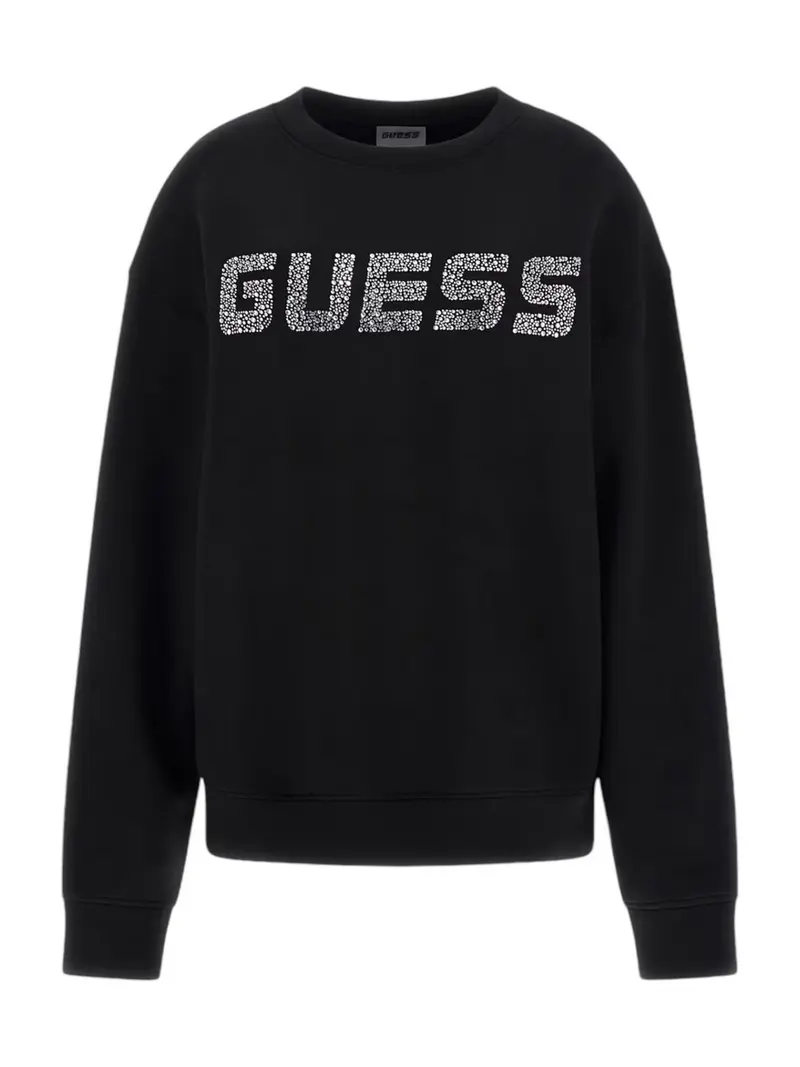 GUESS Felpa Donna CECILIA CN SWEATSHIRT V4BQ15 K7UW2 JBLK Nero