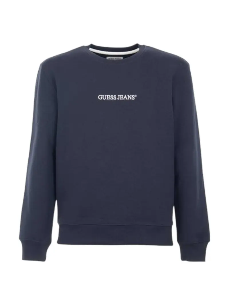 GUESS Felpa Uomo GJ CN SLIM LOGO EMB SWEAT M4YQ19 K9V31 A71W DARING OCEAN
