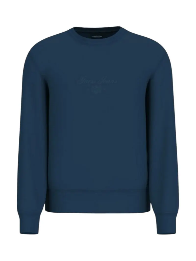 GUESS Felpa Uomo GJ SLIM SCRIPT CREWNECK M5BQ35 K9V31 A71W DARING OCEAN