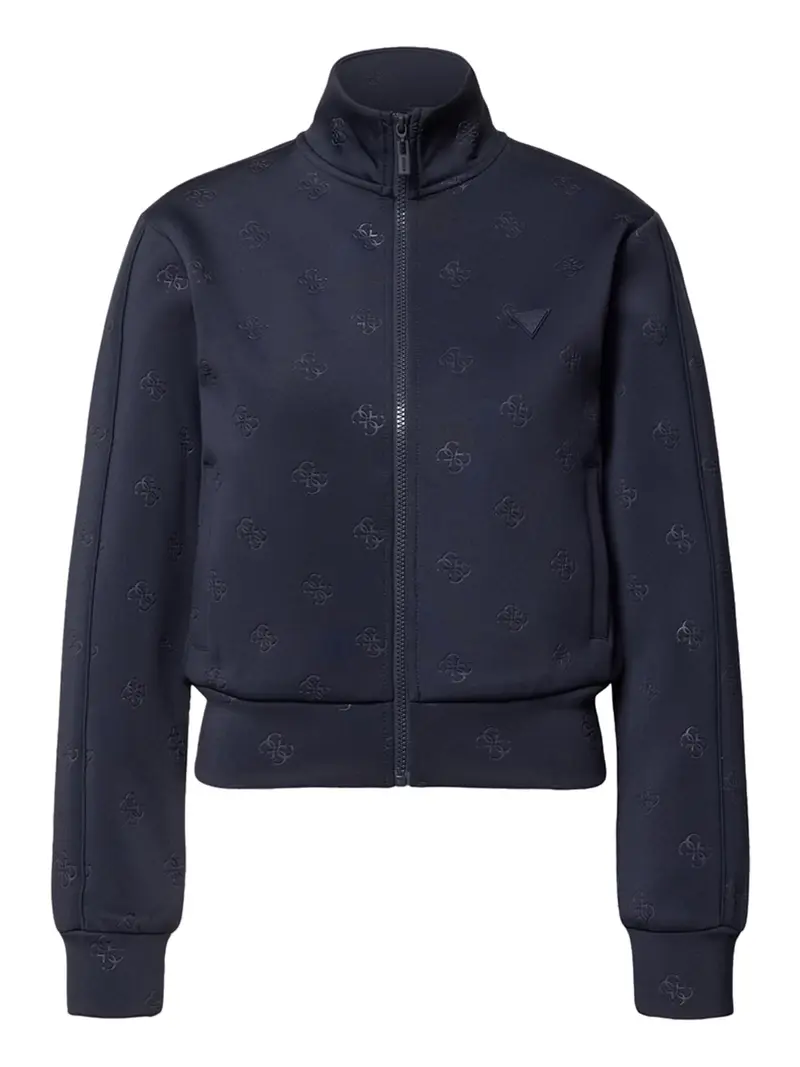 Guess Felpa Zip Calista 4G All Over - Navy
