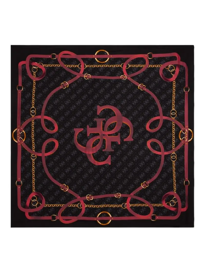 GUESS Foulard Donna FOULARD 130X130 AW5246 SIL30 BML Nero
