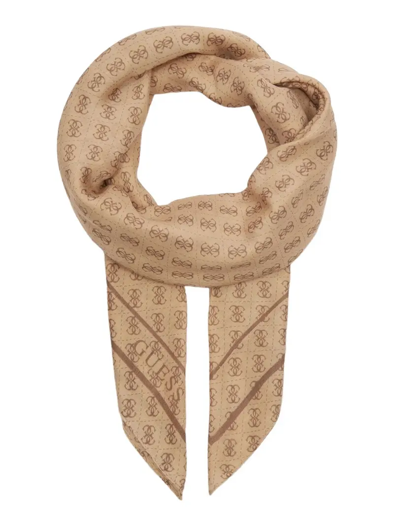 GUESS Foulard Donna G-James Logo Kefiah AW9986 SIL30 LTL Beige