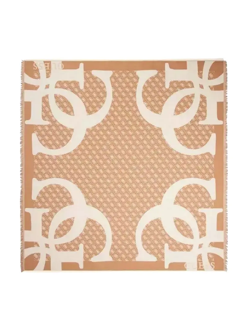 GUESS Foulard Donna JACQUARD KEFIAH 135X135 AW5418 POL03 BEI Beige