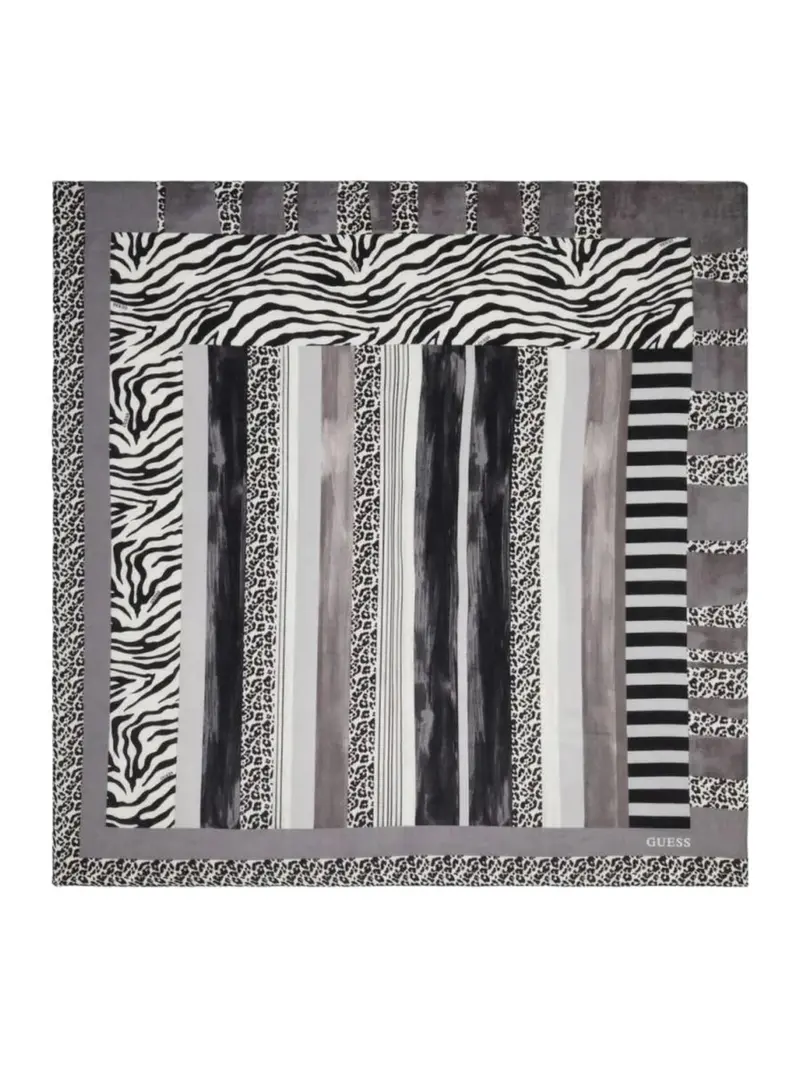GUESS Foulard Donna Kefiah 130X130 AW9990 POL03 BLA Nero