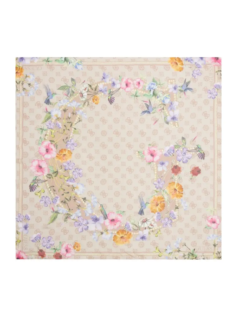 GUESS Foulard Donna Kefiah 130X130 AW9991 COT03 LTE Beige