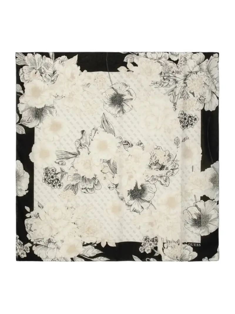 GUESS Foulard Donna Kefiah 140X140 AW9988 POL03 BLA Nero